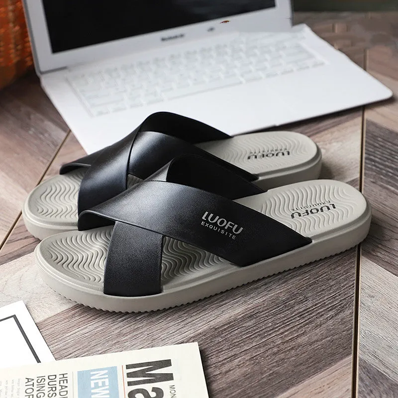 Slippers Men's Summer Wear Wear-resistant Indoor And Outdoor Non-slip Deodorant Men's Casual Outdoor Cool