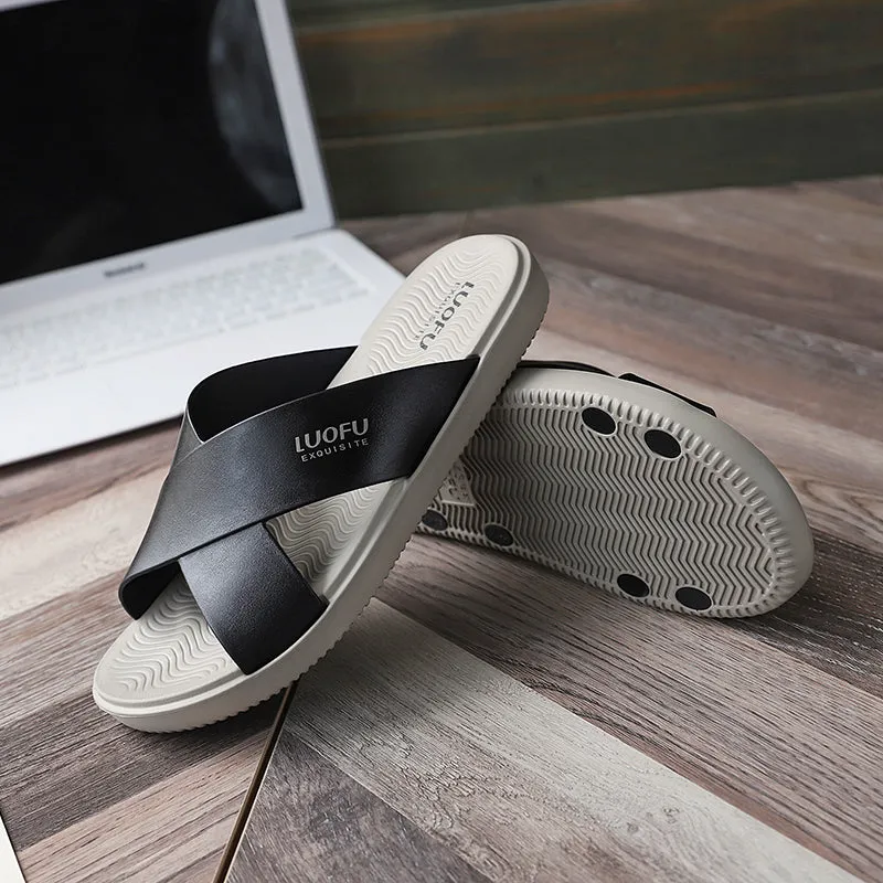 Slippers Men's Summer Wear Wear-resistant Indoor And Outdoor Non-slip Deodorant Men's Casual Outdoor Cool
