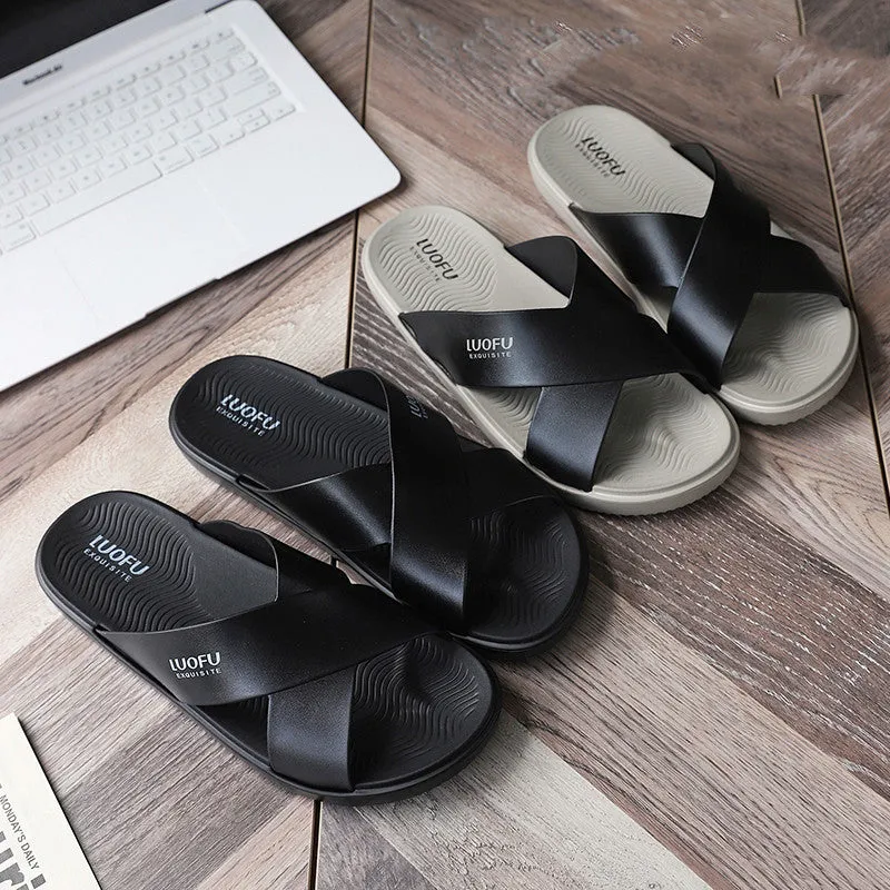 Slippers Men's Summer Wear Wear-resistant Indoor And Outdoor Non-slip Deodorant Men's Casual Outdoor Cool