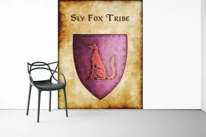 Sly Fox Tribe Heraldry of Greyhawk Anna Meyer Cartography Canvas Art Print