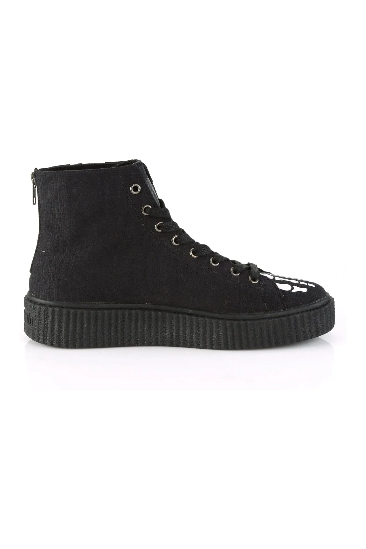 SNEEKER-252 Black Canvas Creeper