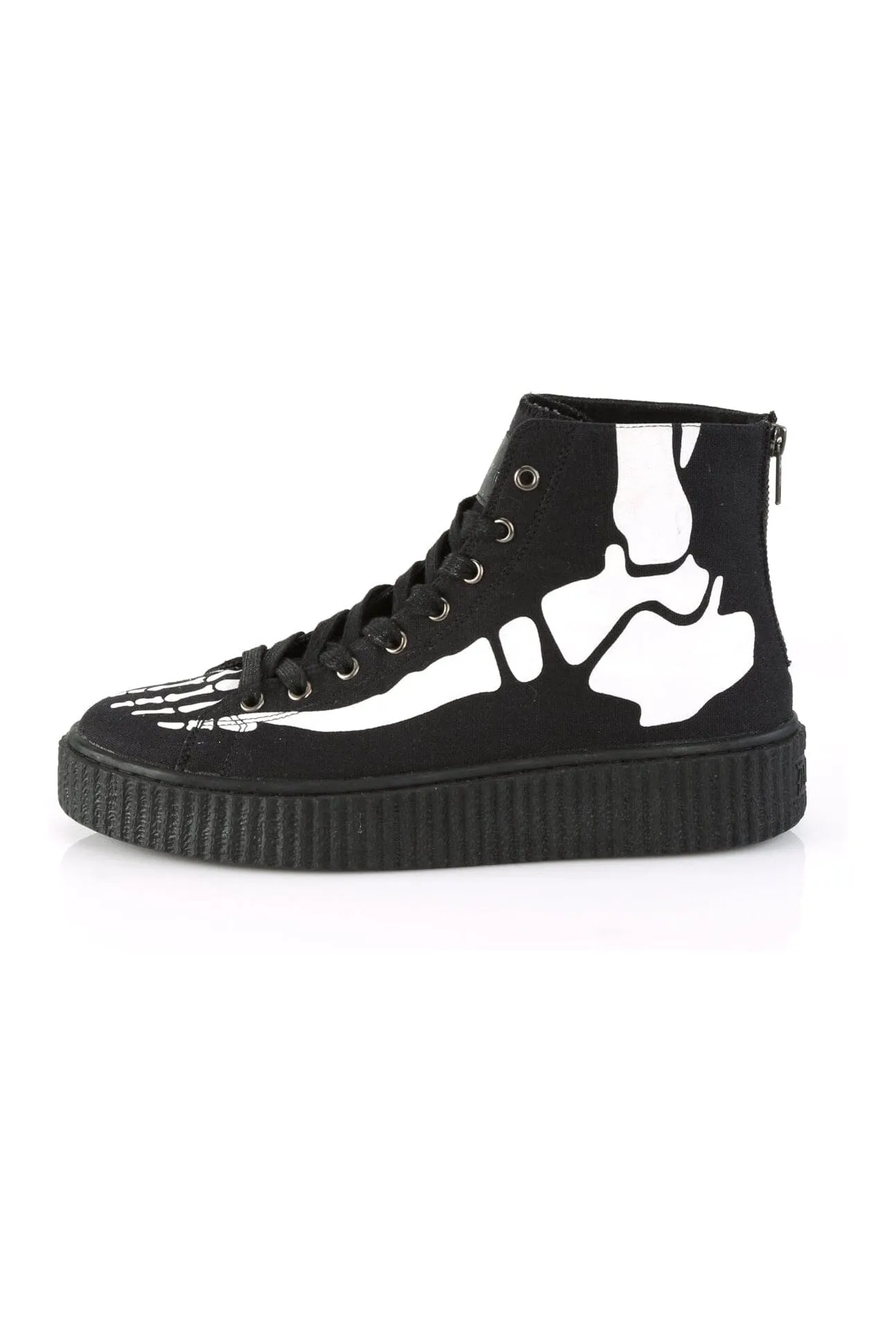 SNEEKER-252 Black Canvas Creeper