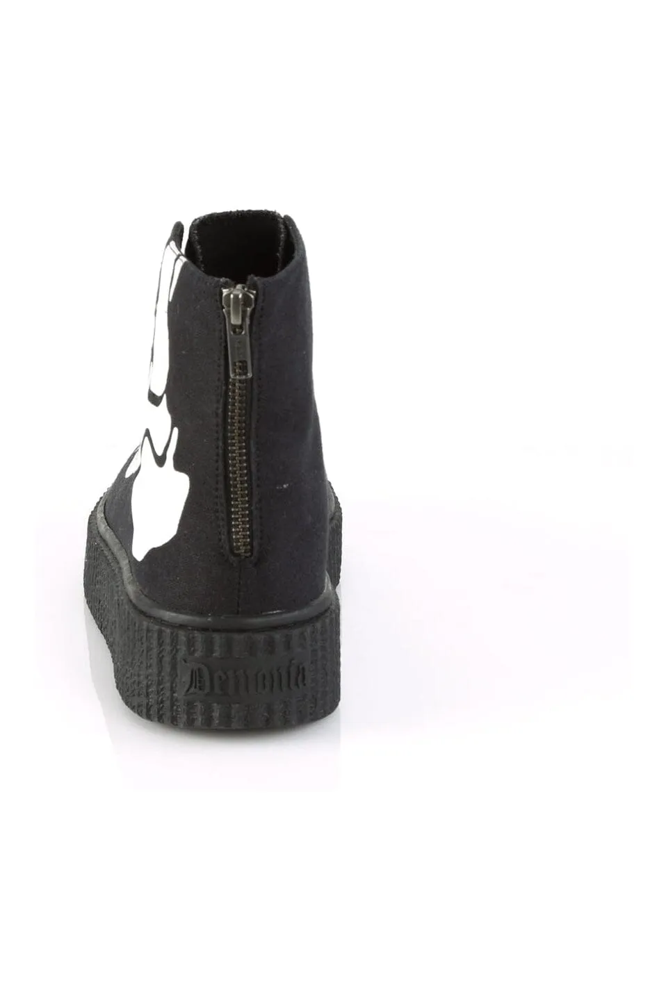 SNEEKER-252 Black Canvas Creeper