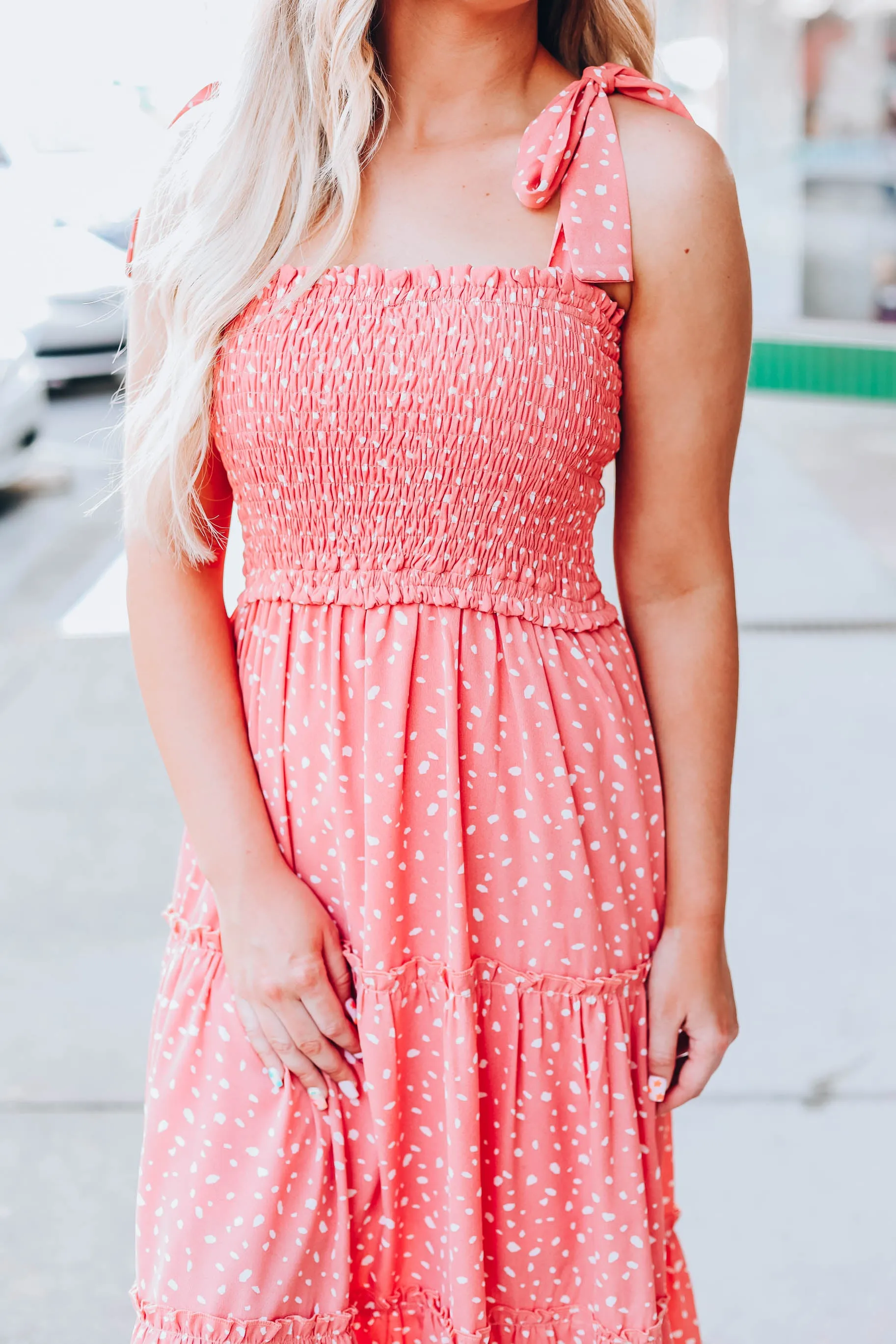 Soul Of Sunshine Midi Dress - Peach