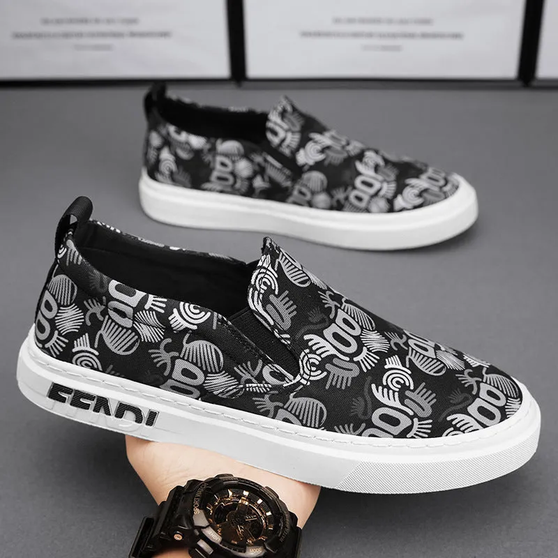 Spring And Autumn New Casual Canvas Lace-up Round Toe Shoes
