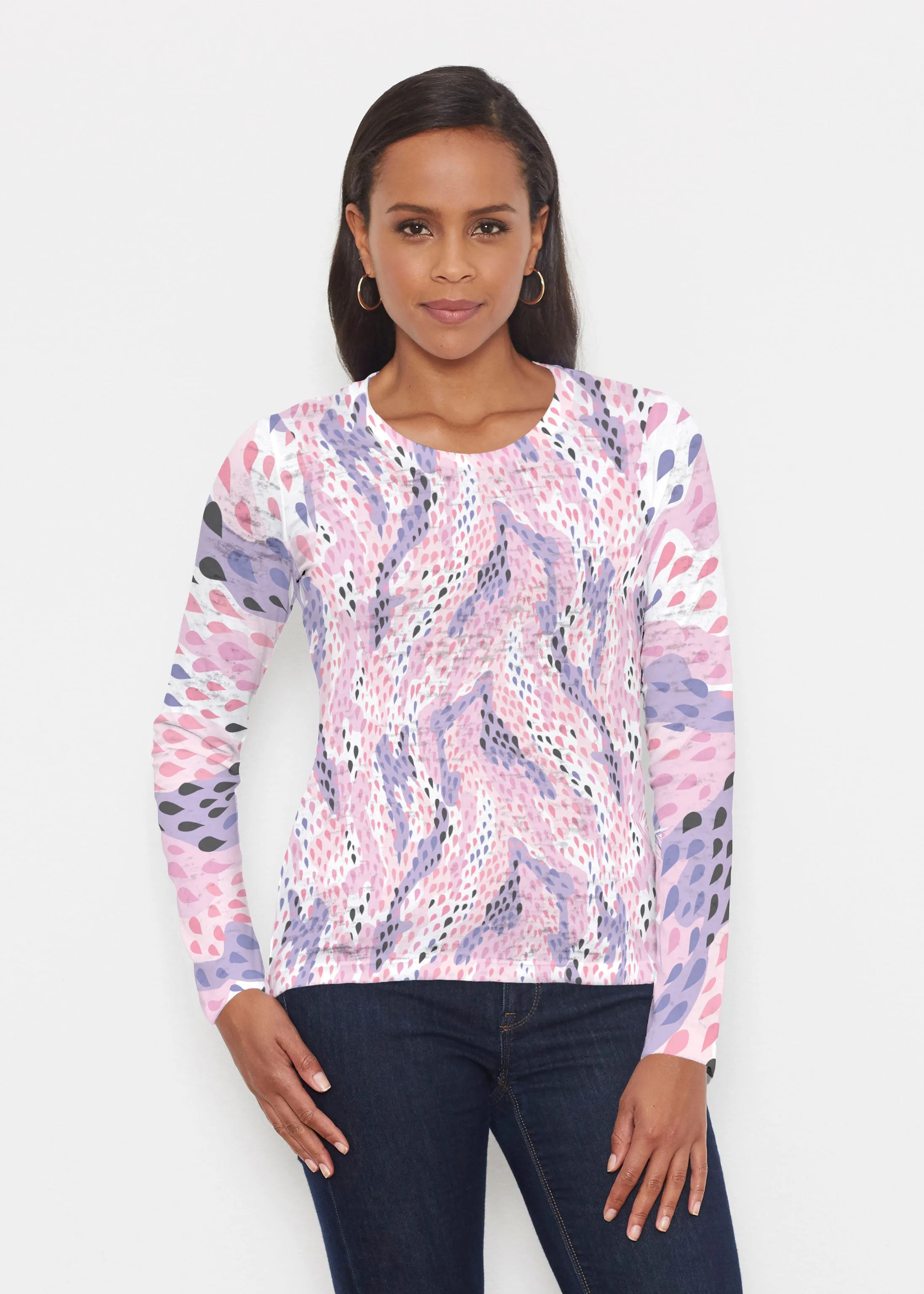 Spring Rain (14268) ~ Signature Long Sleeve Crew Shirt