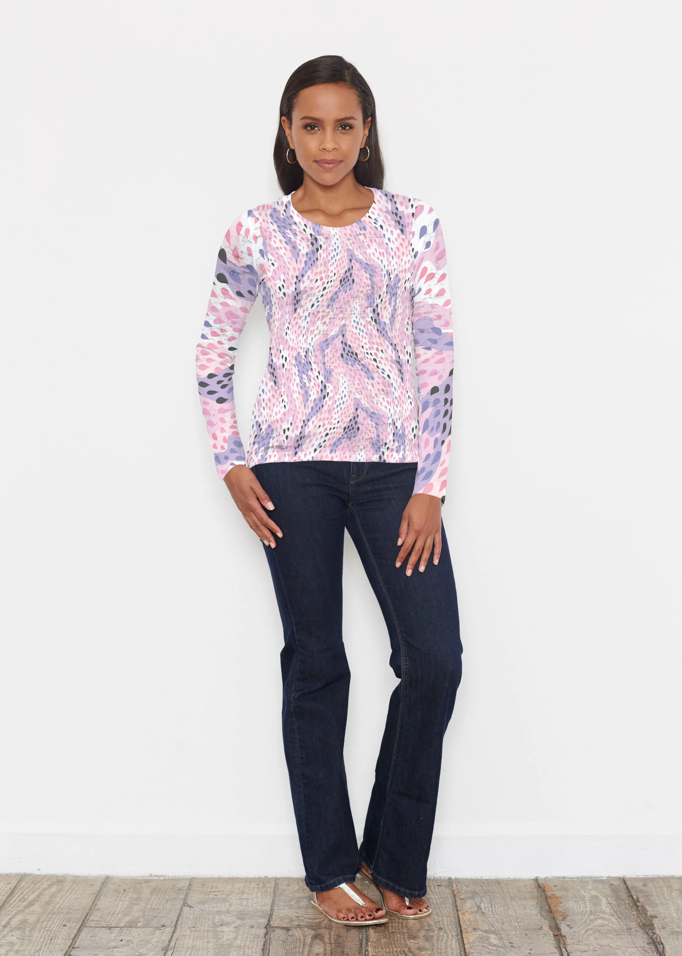 Spring Rain (14268) ~ Signature Long Sleeve Crew Shirt