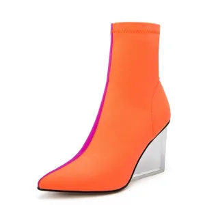 Stacchi Stretch Long Wedge Boots