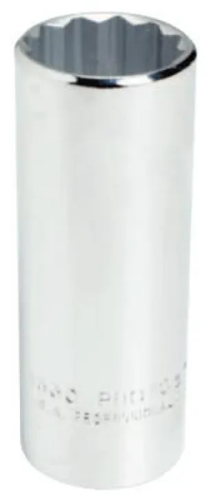 Stanley® Products Torqueplus Deep Sockets, 1/2 in Drive, 1 1/16 in Opening, 12 Points, 5334