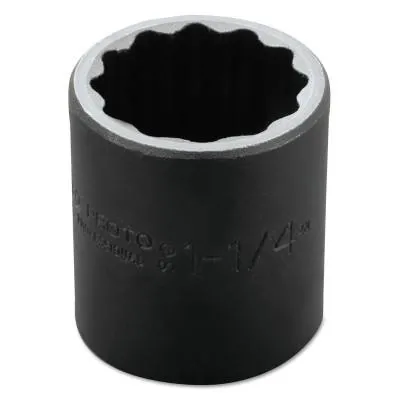 Stanley?? Products Torqueplus Impact Sockets, 1/2 in Drive, 1 1/4 in Opening, 6 Points, 7440H
