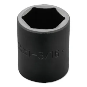 Stanley?? Products Torqueplus Impact Sockets, 1/2 in Drive, 1 3/16 in Opening, 6 Points, 7438H
