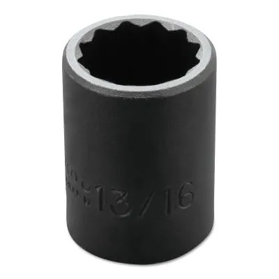 Stanley?? Products Torqueplus Impact Sockets, 1/2 in Drive, 13/16 in Opening, 12 Points, 7426