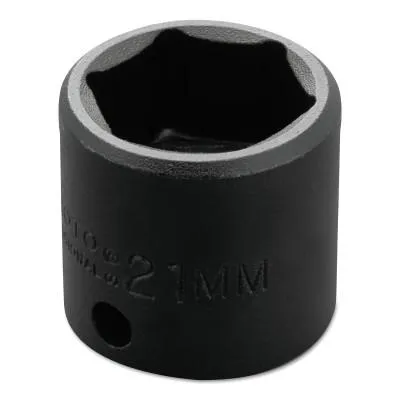 Stanley® Products Torqueplus Metric Impact Sockets 3/8 in, 3/8 in Drive, 21 mm, 6 Points, 7221M