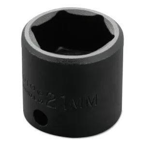 Stanley® Products Torqueplus Metric Impact Sockets 3/8 in, 3/8 in Drive, 21 mm, 6 Points, 7221M