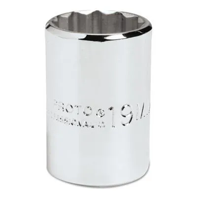 Stanley® Products Torqueplus Metric Sockets 1/2 in, 1/2 in Drive, 17 mm, 12 Points, 5417M