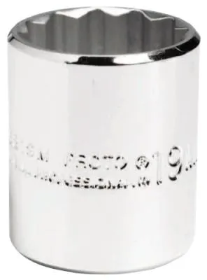 Stanley® Products Torqueplus Metric Sockets 3/8 in, 3/8 in Drive, 10 mm, 12 Points, 5210M