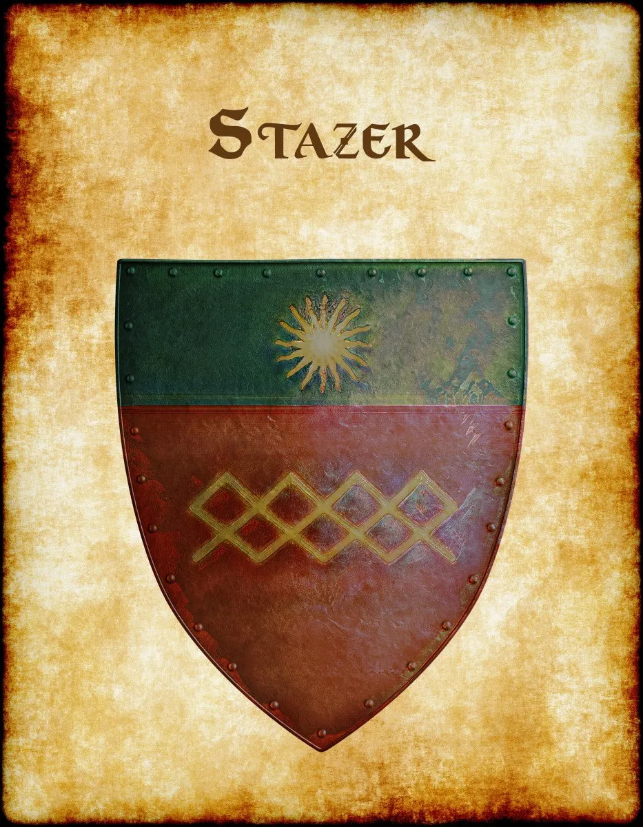 Stazer Old Heraldry of Greyhawk Anna Meyer Cartography Canvas Art Print