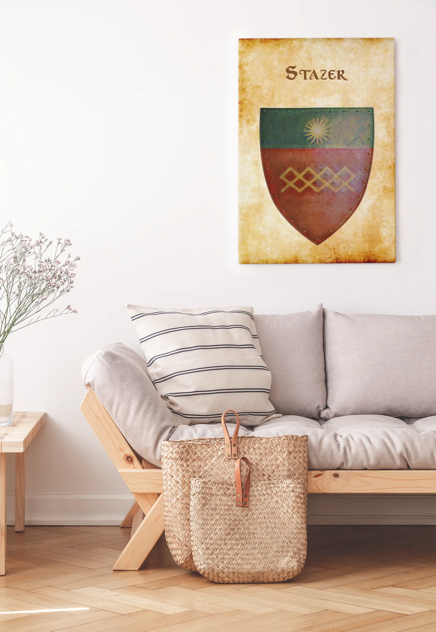 Stazer Old Heraldry of Greyhawk Anna Meyer Cartography Canvas Art Print