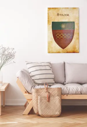 Stazer Old Heraldry of Greyhawk Anna Meyer Cartography Canvas Art Print