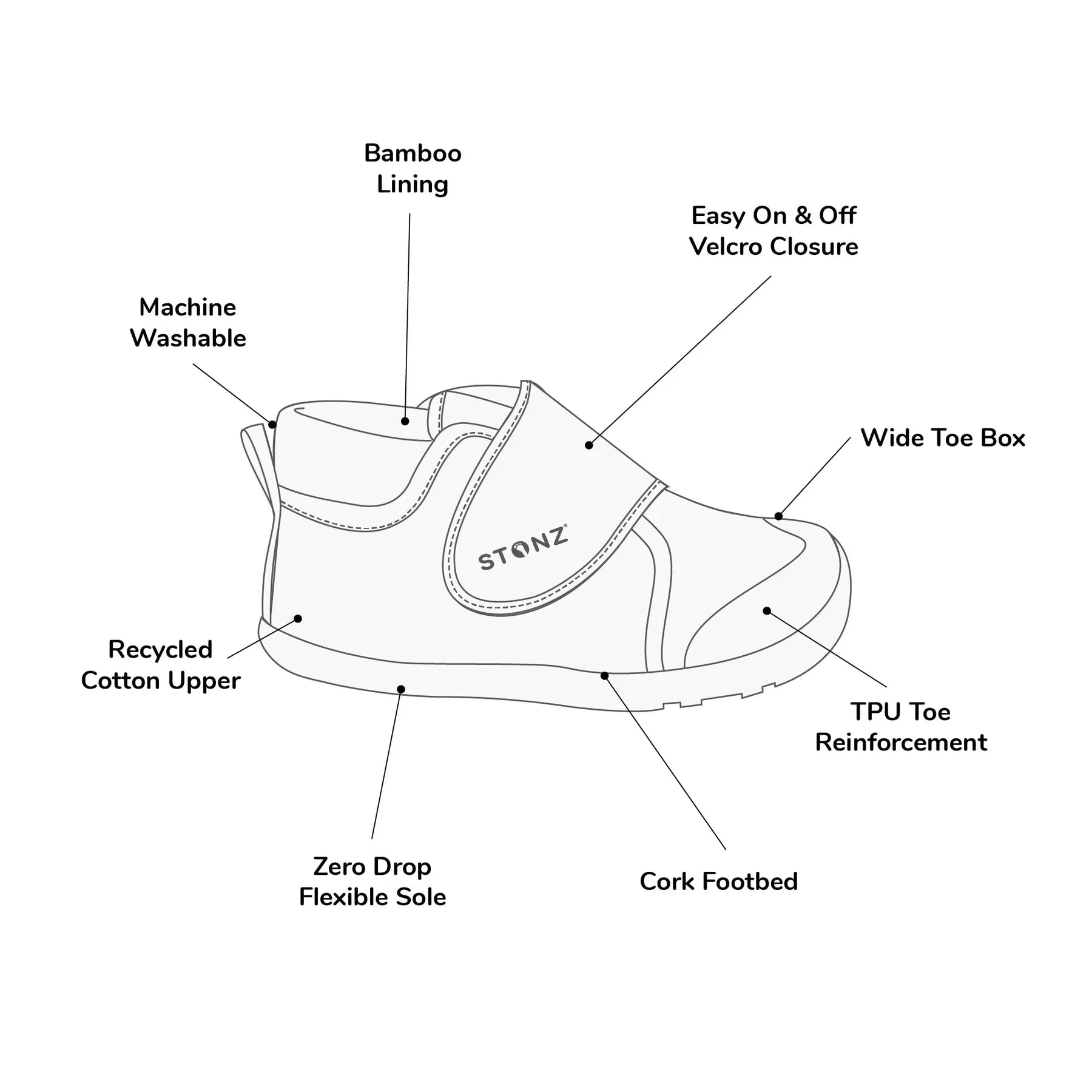 Stonz Cruiser Natural Toddler Shoes