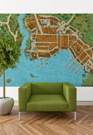 Summercoast City Fantasy Map