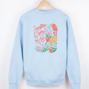Support Women in Ag Boot Bloom – Crewneck