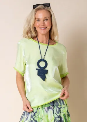 Talia Top in Lime Splice