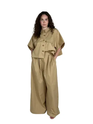 Taupe Woven Top