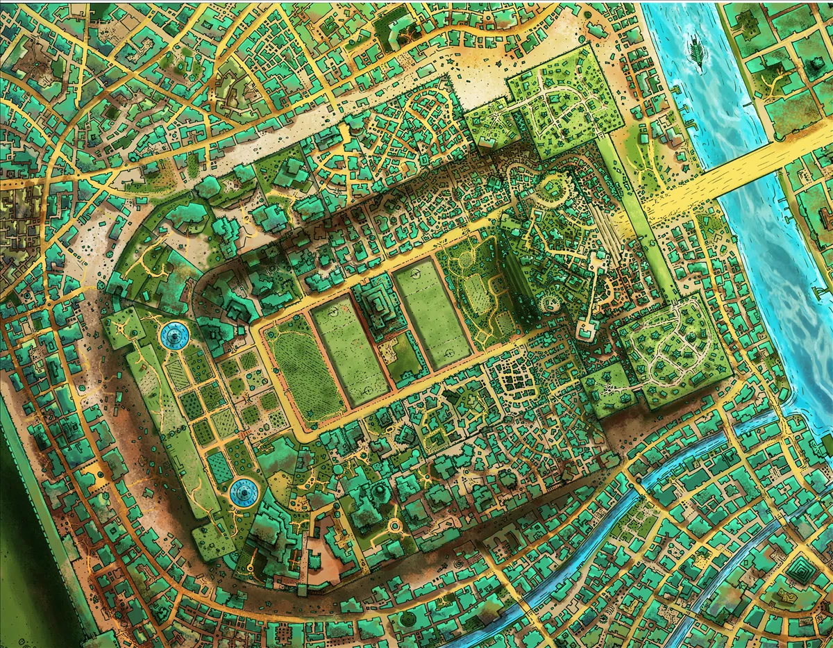 Taux City Fantasy Map