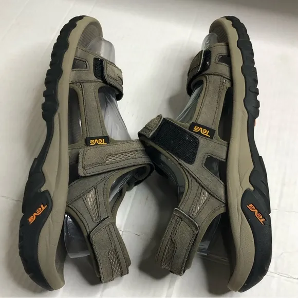 Teva Sandals Mens Size 13 Hudson 1002433 Hook &amp; Loop Closure