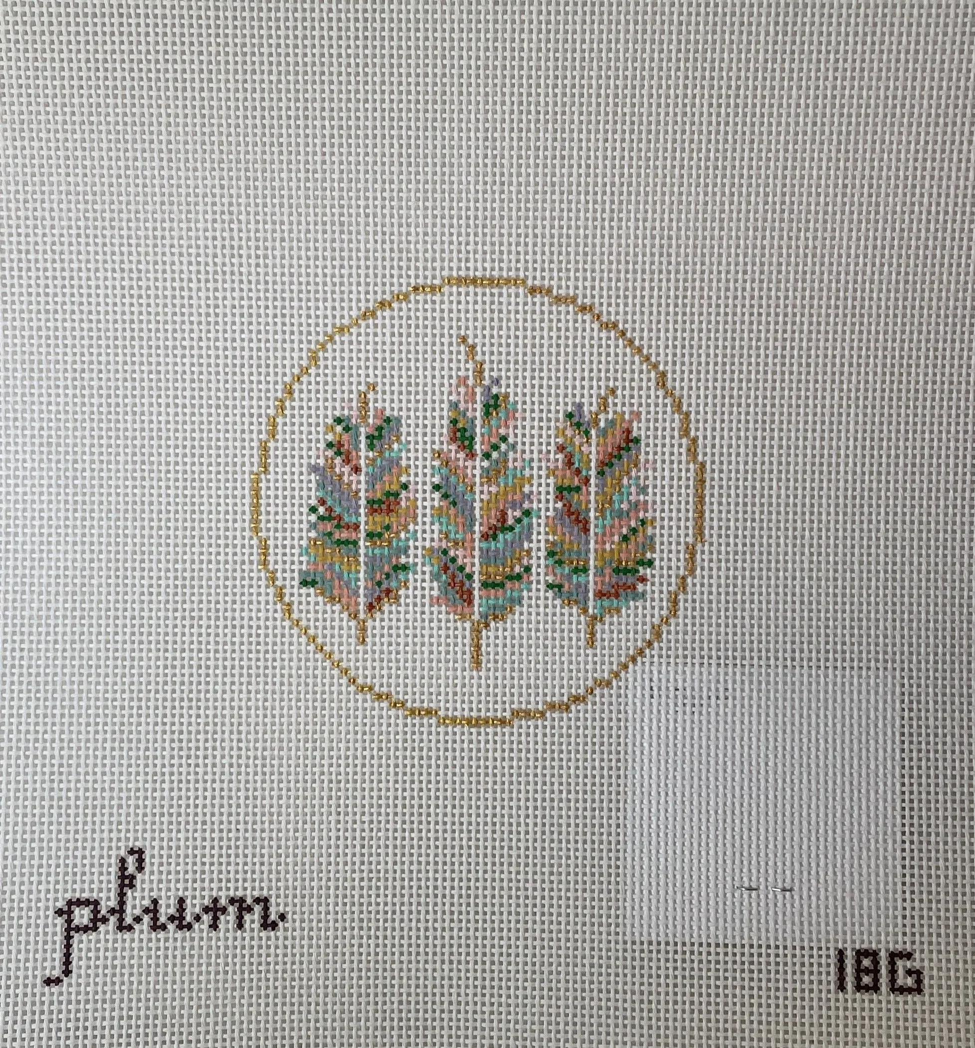 The Plum Stitchery 18G Feather Round