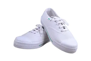 Titas Children White Canvas School Shoe (9 Years & above Children)(True Comfort)