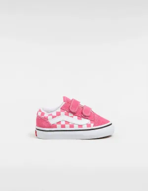 TODDLER OLD SKOOL V - COLOR THEORY CHECKERBOARD HONEYSUCKLE