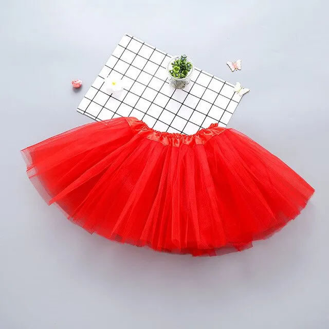 Tulle Skirt for Girl 2020 Fashion Tutu Solid Short Mini Skirs Baby Girl Clothing Pink Dancing Ballet Girl Clothes Pettiskirt Kid