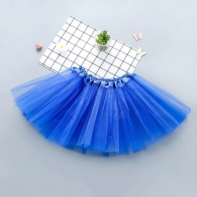Tulle Skirt for Girl 2020 Fashion Tutu Solid Short Mini Skirs Baby Girl Clothing Pink Dancing Ballet Girl Clothes Pettiskirt Kid