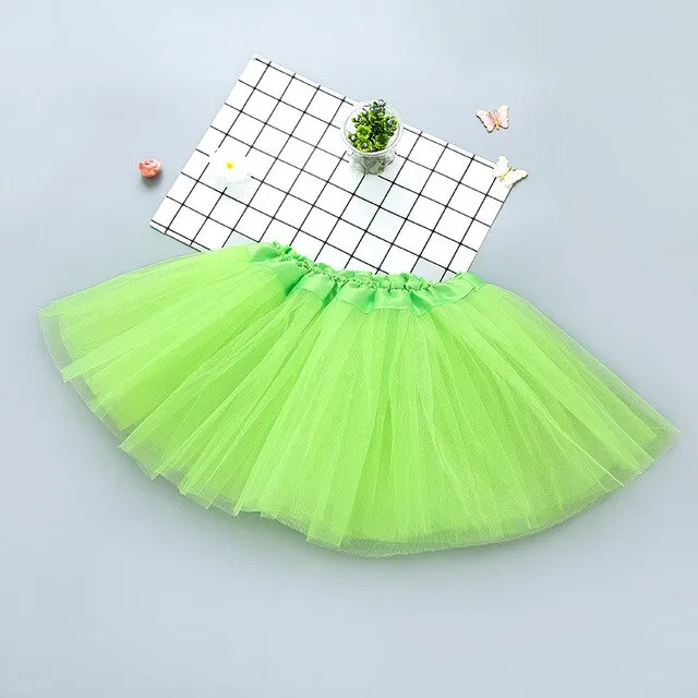 Tulle Skirt for Girl 2020 Fashion Tutu Solid Short Mini Skirs Baby Girl Clothing Pink Dancing Ballet Girl Clothes Pettiskirt Kid