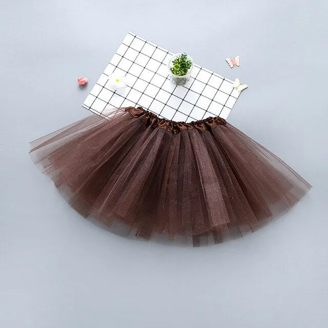 Tulle Skirt for Girl 2020 Fashion Tutu Solid Short Mini Skirs Baby Girl Clothing Pink Dancing Ballet Girl Clothes Pettiskirt Kid