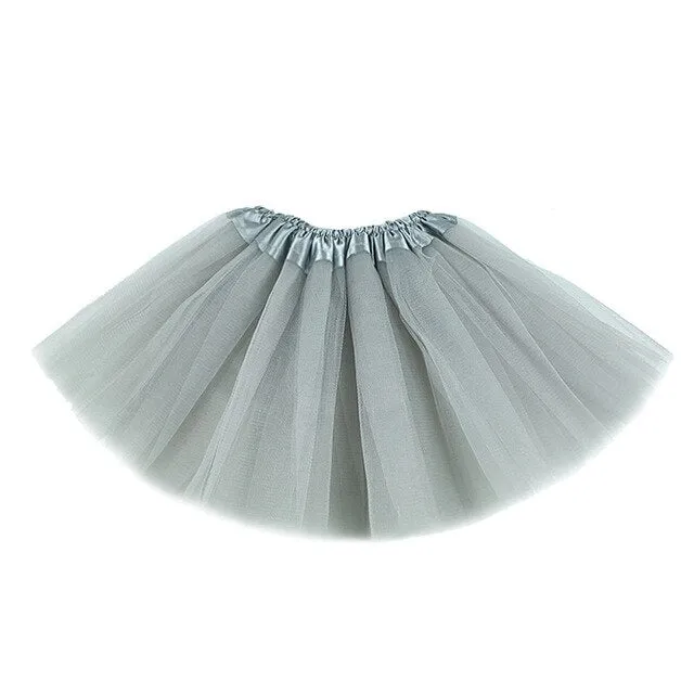 Tulle Skirt for Girl 2020 Fashion Tutu Solid Short Mini Skirs Baby Girl Clothing Pink Dancing Ballet Girl Clothes Pettiskirt Kid