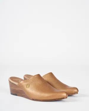 ulla mule - bronze nappa