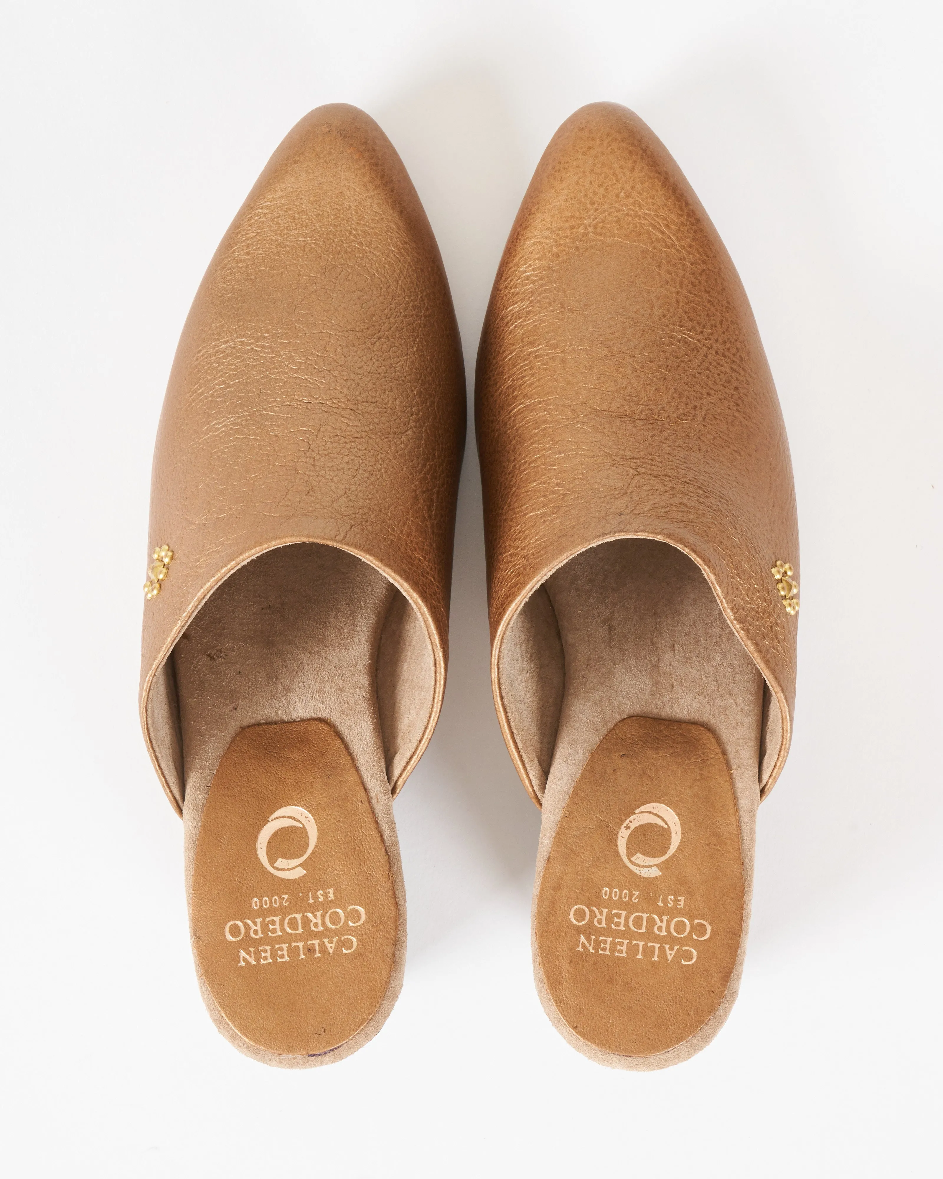 ulla mule - bronze nappa