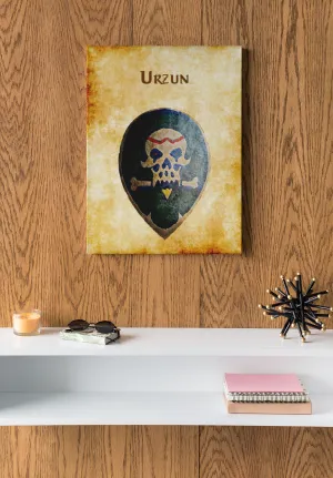 Urzun Heraldry of Greyhawk Anna Meyer Cartography Canvas Art Print