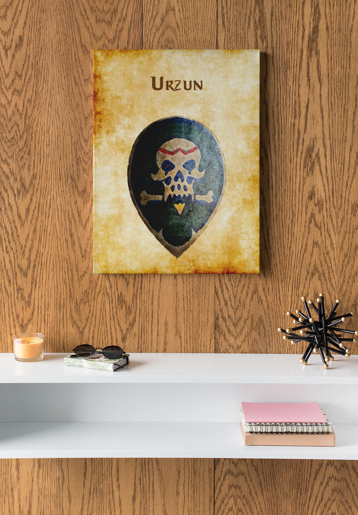 Urzun Heraldry of Greyhawk Anna Meyer Cartography Canvas Art Print