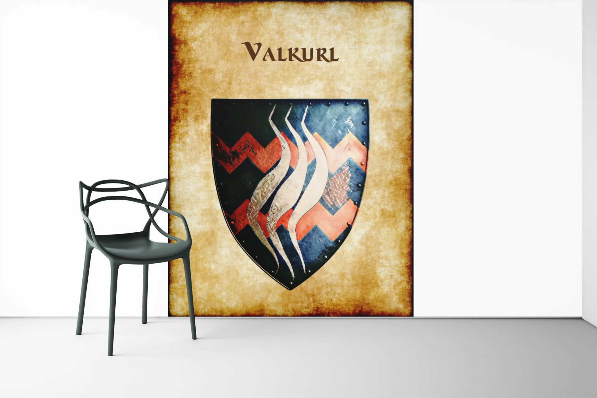 Valkurl Heraldry of Greyhawk Anna Meyer Cartography Canvas Art Print