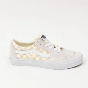 Vans Sk8-Low Floral Check Shoe - Marshmallow