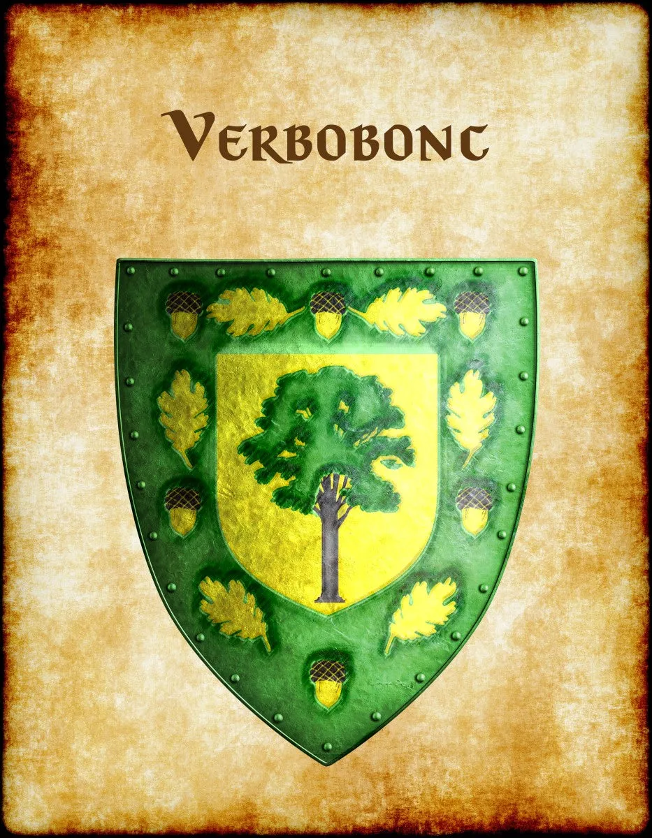 Verbobonc Heraldry of Greyhawk Anna Meyer Cartography Canvas Art Print