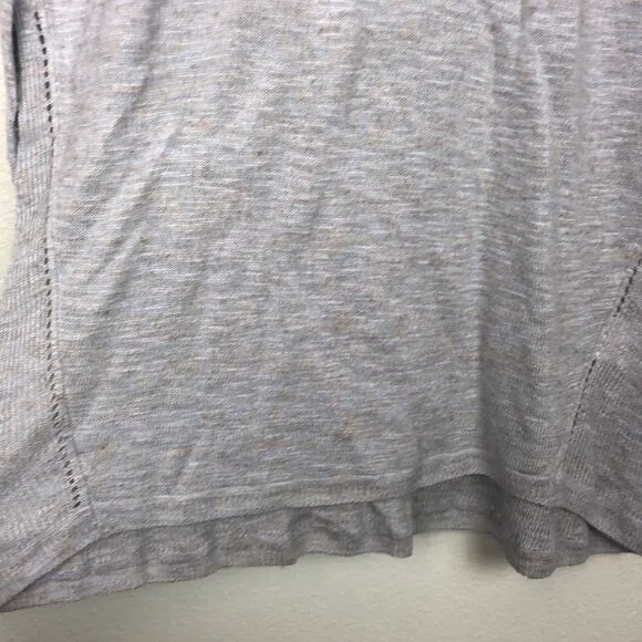 Vince XS Pastel Drop Shoulder Knit Circle Neck Top