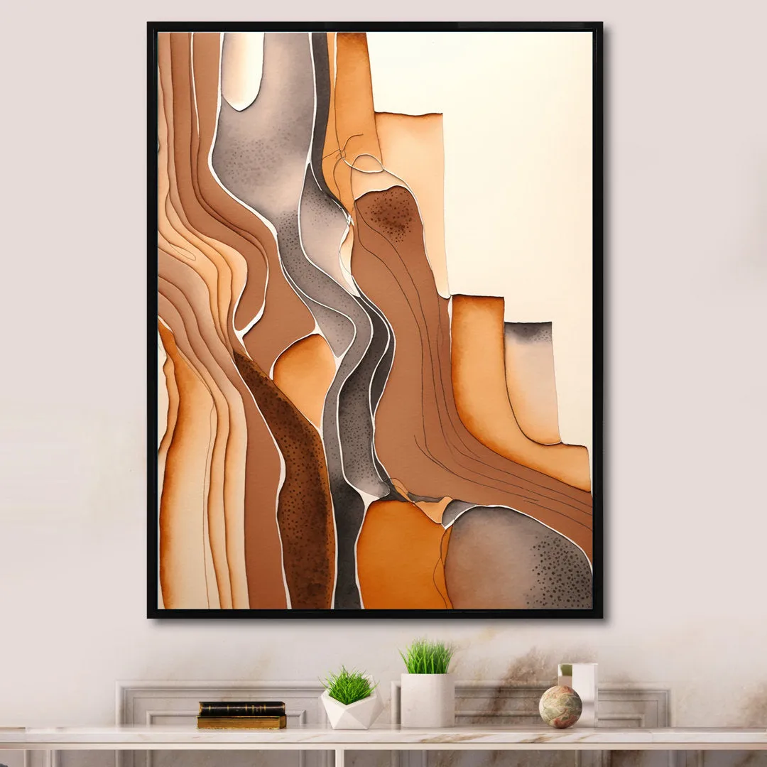 Wanderings in Canyon Ridge II - Print on Canvas Ivy Bronx Size: 24" W x 32" H Format: Black Floater Framed Canvas