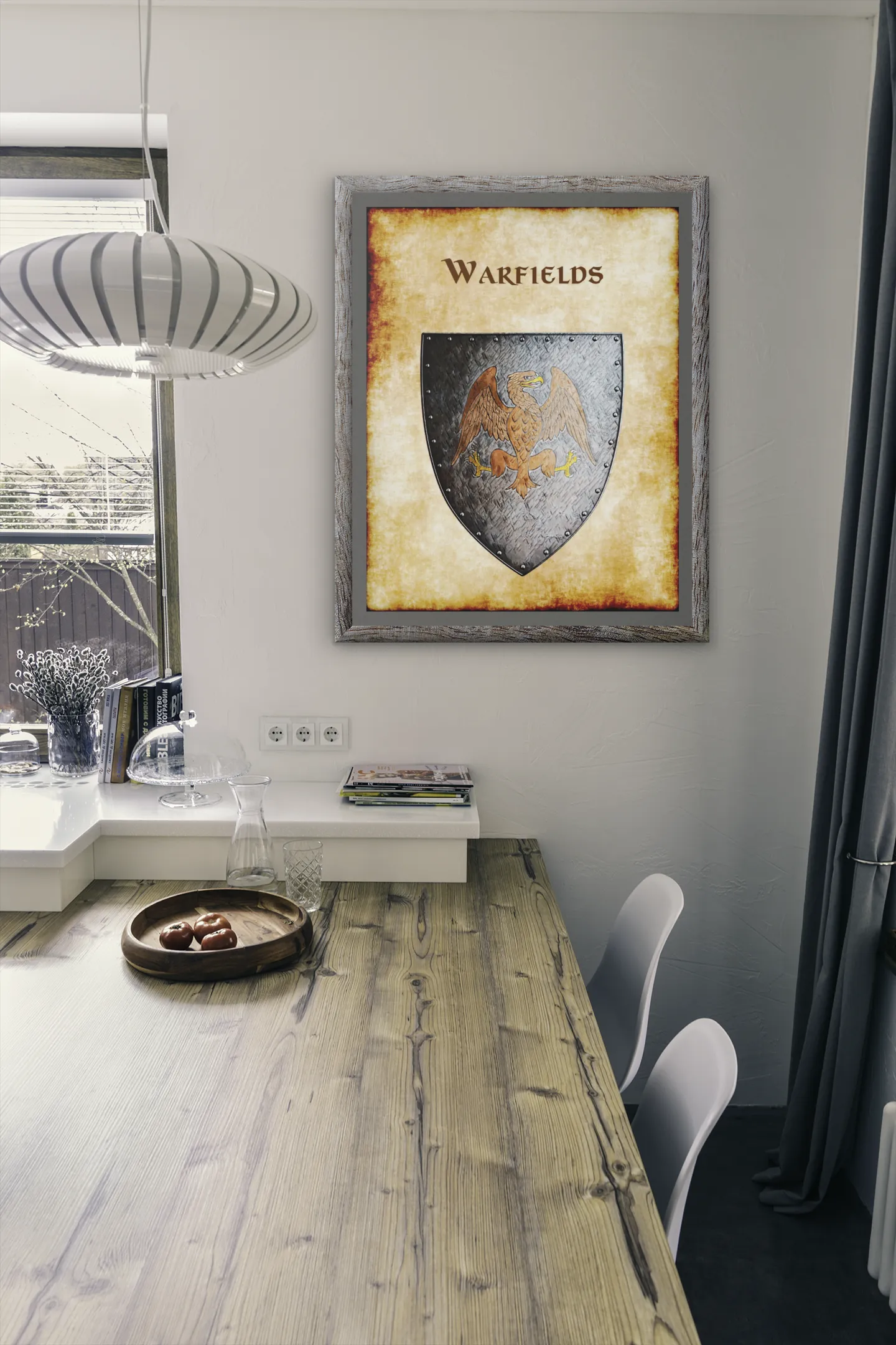Warfields Heraldry of Greyhawk Anna Meyer Cartography Canvas Art Print