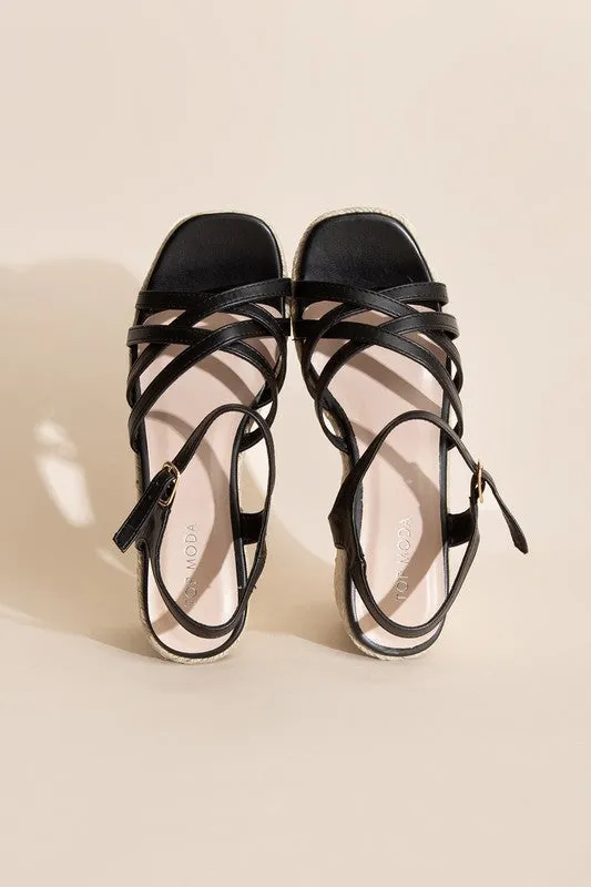 WEDGE PLATFORM SANDALS