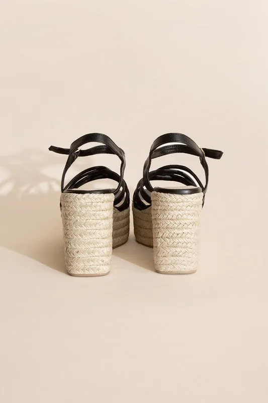 WEDGE PLATFORM SANDALS